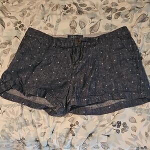 Old Navy Navy Blue Polka Dot Women Shorts